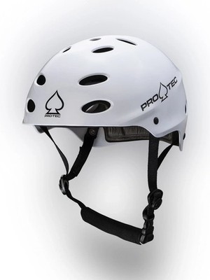 Pro-Tec Ace Wake Helmet White Wakeboarding Kayaking Kite Surfing ~58cm (Med)