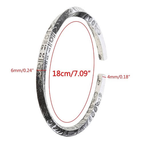 Mobius-Ring Bracelet -Runes Bangle Amulet Bracelet for Men Mobius Cuff - Picture 8 of 8