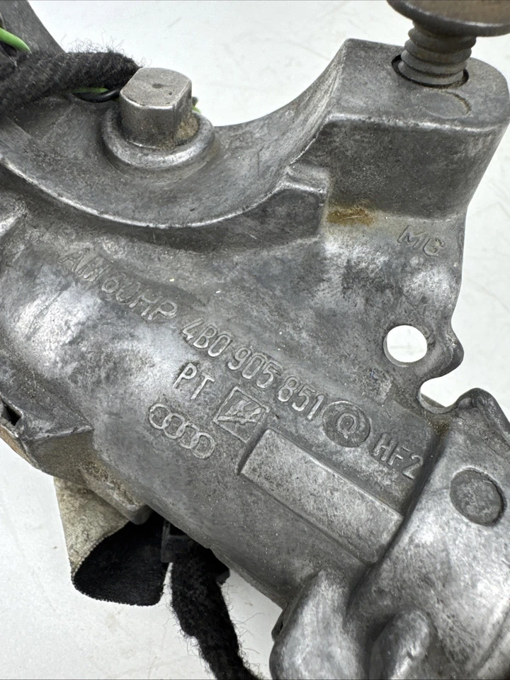 Audi A4 2006 2008 cerradura de encendido y llave 4B0905851Q OEM manual solo tranny Foto 2 de 4