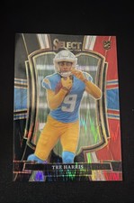 2025 Panini Select - Premier Level Tre Harris #101 Black & Red Shock Prizm (RC)