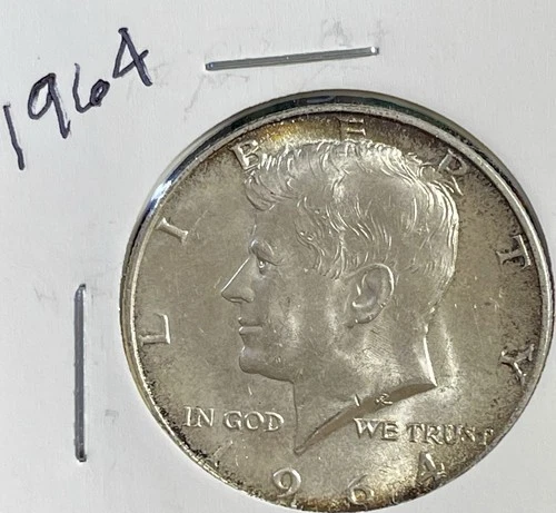 1964 50C Kennedy Half Dollar 90% Silver. #1838