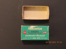 Ancienne boîte ronde VIDE Remington Kleanbore Standard Velocity .22 LR 50