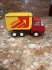 Vintage Tonka Mini Delivery Box Dump Truck 5” Red And Yellow 1970’s TOY