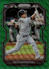 2021 Panini Prizm Green Wave Prizm #106 Nick Madrigal Chicago White Sox