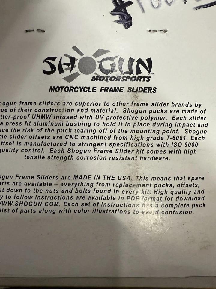 Deslizadores de cuadro/de deportes de motor Shogun  Foto 4 de 4
