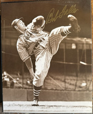 Bob Feller Autographed 8x10 photo Stamped 