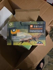 Solar Animal Repeller Ultrasonic Light Motion Detector W/Flame Guard Pack.