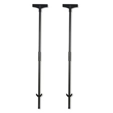 Metal Yard Sign Stakes 36 Inch 3ft Heavy Duty Sign Holder Black Post 2 PCS