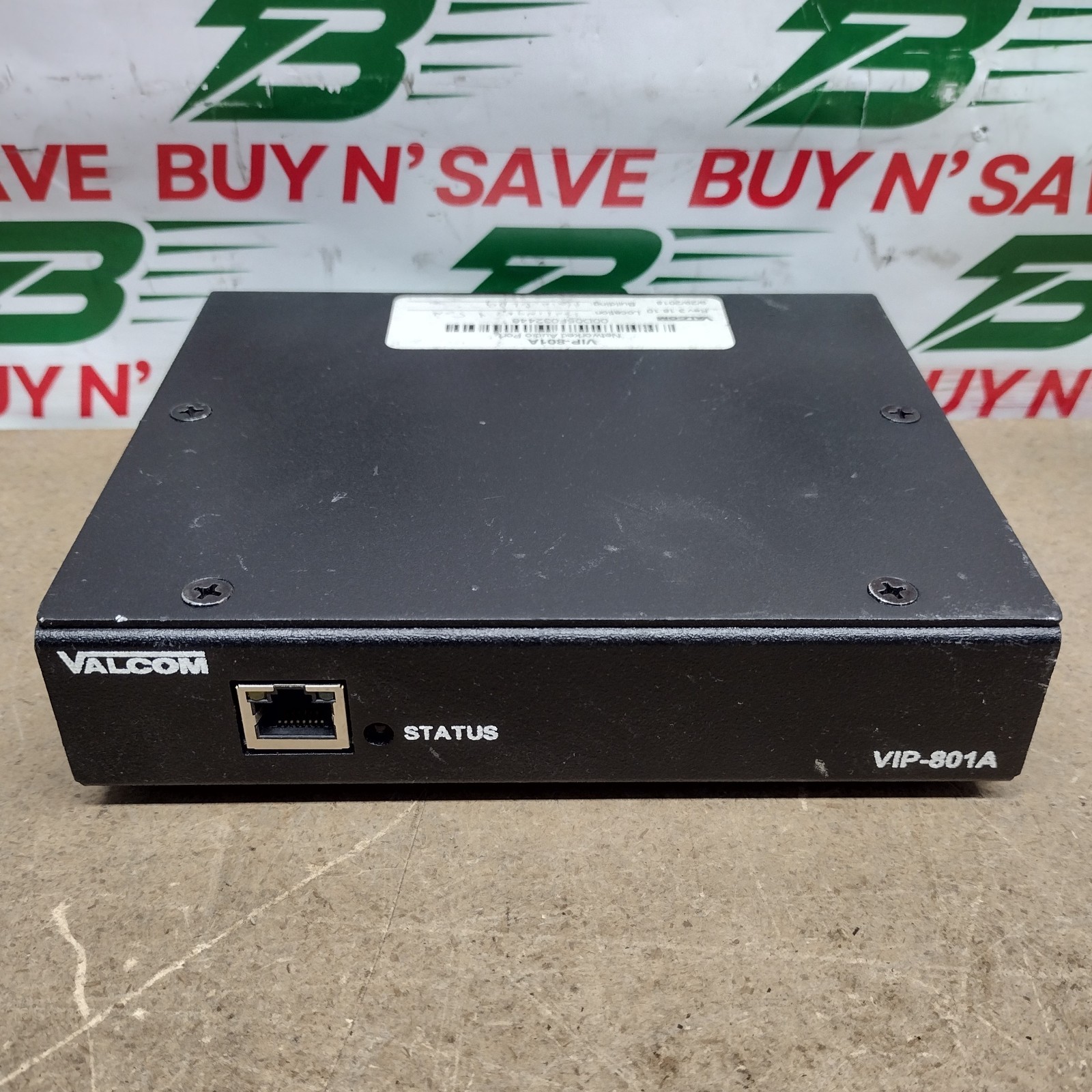 Valcom VIP-801A Network IP Single Port Gateway Extender Module - NoPwrCrd - USED