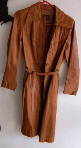Split End Ltd Leather Trench Coat Vintage 90’s Women’s Medium