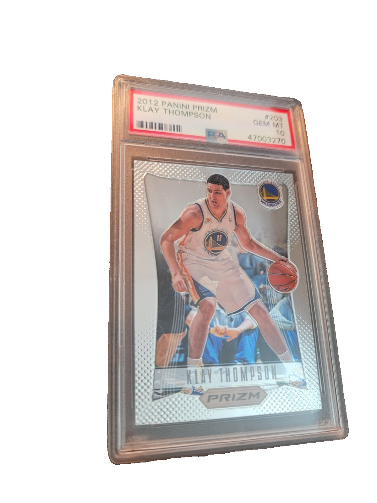 2012 Klay Thompson Prizm Rookie #203 PSA 10 Gem Mint Golden State Warriors 🔥🔥