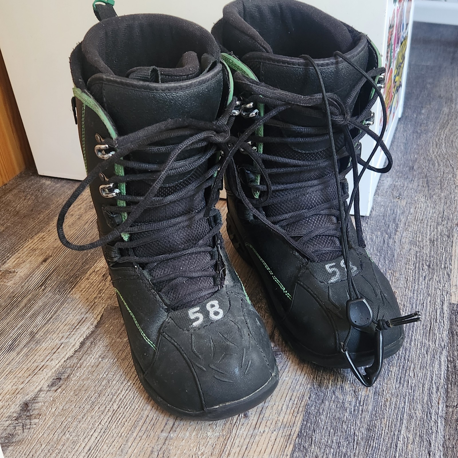 SALOMON Stivali da snowboard Atomic AiA neri e verdi taglia 25 US 7 da uomo