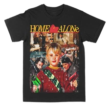 Vintage Home Alone Christmas Movie T Shirt Retro Graphic Tee Unisex S–5XL