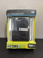 WD My Passport WDBKXH5000ABK-03 Portable Hard Drive 500gb USB 3.0 Black NEW