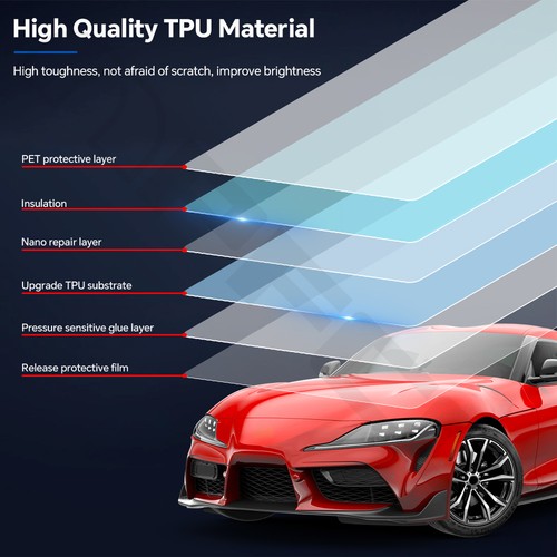 For Toyota GR Supra 2019-2023 Rearview Mirror Precut Paint Protection Film PPF - Picture 3 of 20