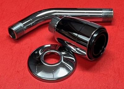 6-Inch Shower Arm & Flange plus MASCO Chrome Finish Shower Head,  - FREE SHIP
