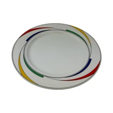 International China Flash Chop Plate Round Platter Rhythm VTG 12 1/4" Japan