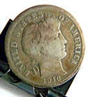 1916 *P* BARBEER   SILVER DIME   ** NICE** - FREE SHIPPING!