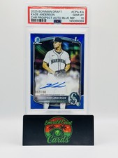 2025 Bowman Draft Chrome Kade Anderson Blue Refractor Auto Mariners PSA 10 /150