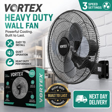 WALL FAN 18" HEAVY DUTY 3 SPEED POWERFUL QUIET OPERATION EASY TO INSTALL