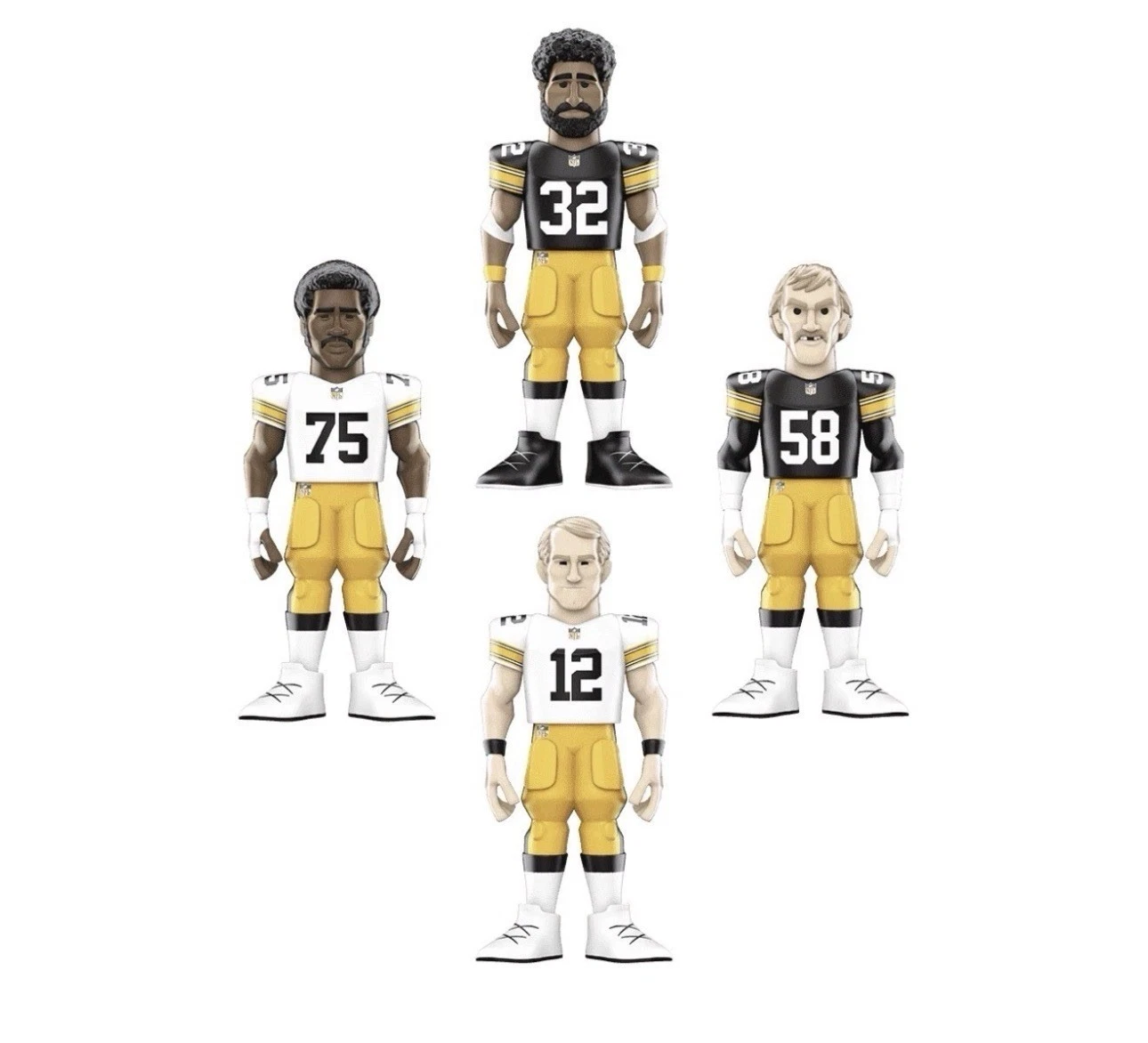 Funko Gold Legends NFL Pittsburgh Steelers Limited Edition 4-Pack Vinyl Figures image 4