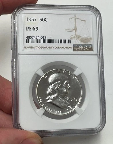 U.S. - 1957 Silver Franklin Half Dollar (NGC PF 69)