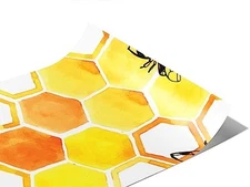 Rwraps Bee Bzzzy Busy Gloss Vinyl Film Wrap 59in x 13ft Vinyl Vehicle Car Film