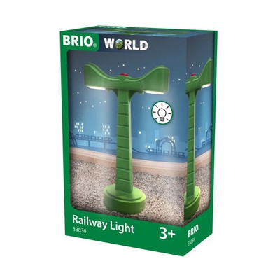 BRIO World 33836 LED-Schienenbeleuchtung - Zubehör für die BRIO Holzeisenbahn -