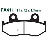 Bremsbelag BremsbeläGe EBC SFA411HH Hinten FüR Suzuki AN 400 Burgman 2001-2006