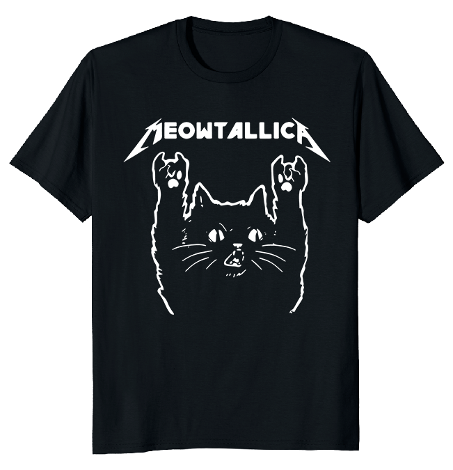 Meowtallica 猫Tシャツ　サイズL NEW LIMITED Cat Meowtallica Funny Classic Novelty T-Shirt M-3XL