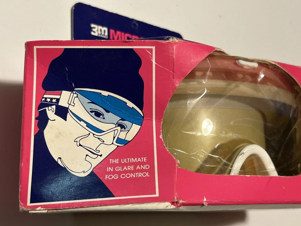 Gafas de esquí 3M Microlouv vintage años 80’s 1990’s hechas en Francia - lentes rojas/blancas/azules Foto 4 de 4