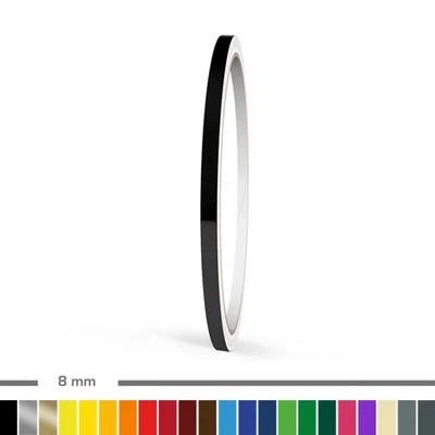 MOTOKING Zierstreifen 8 mm verschiedene Farben für Auto, Motorrad, Wohnmobil, Modellbau