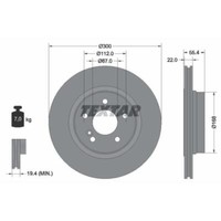 Textar Bremsscheiben Hinten Ø300 Mm InnenbelüFtet FüR Mercedes-Benz E-Klasse
