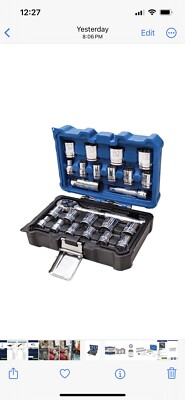 Kobalt 24-pc (SAE) And Metric Polished Chrome Mechanics Tool Set W