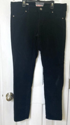 Hot Kiss pants size 13 black corduroy low rise skinny Lily