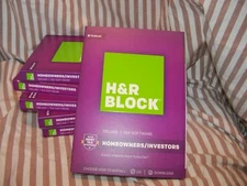2017 H&R Block DELUXE turbo Federal NO State Tax Cut New sealed CD in BOX HR H R