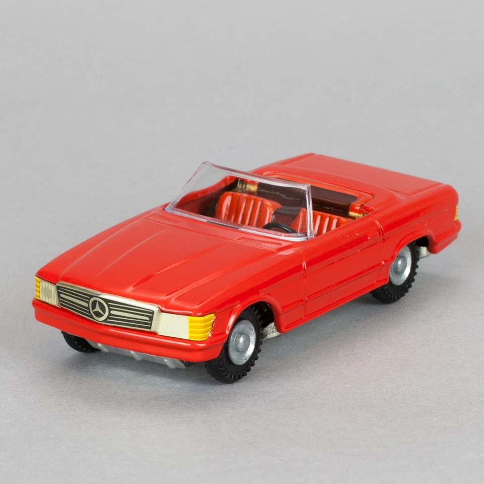 KOVAP RETRO Mercedes Benz 350 SL 1971 red - Czech Republic - 1:32 vintage 1990s - Immagine 3 di 4