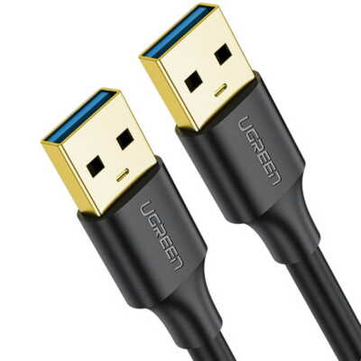 Kabel USB-A 3.2 auf USB-A 3.2 5 Gbps 0.5m Ugreen Datenkabel Schnellkabel Schwarz
