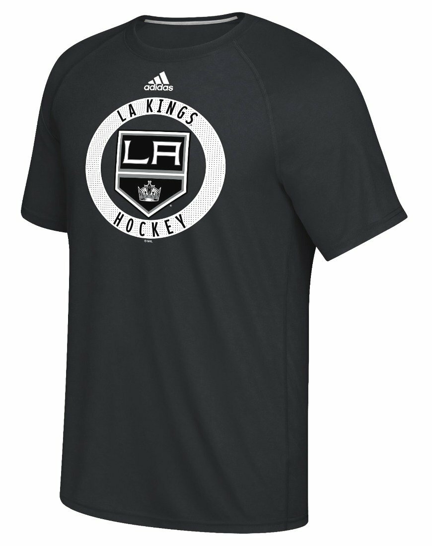 Мужская футболка Adidas NHL Los Angeles Kings Practice Climalite Performance S/S