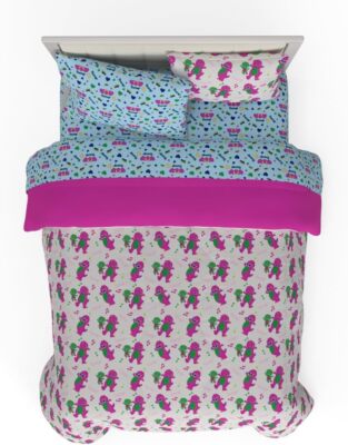 Barney Kids Reversible Bed Set-AB0DB2P8GQV4, AB0DB2Q51XJ4