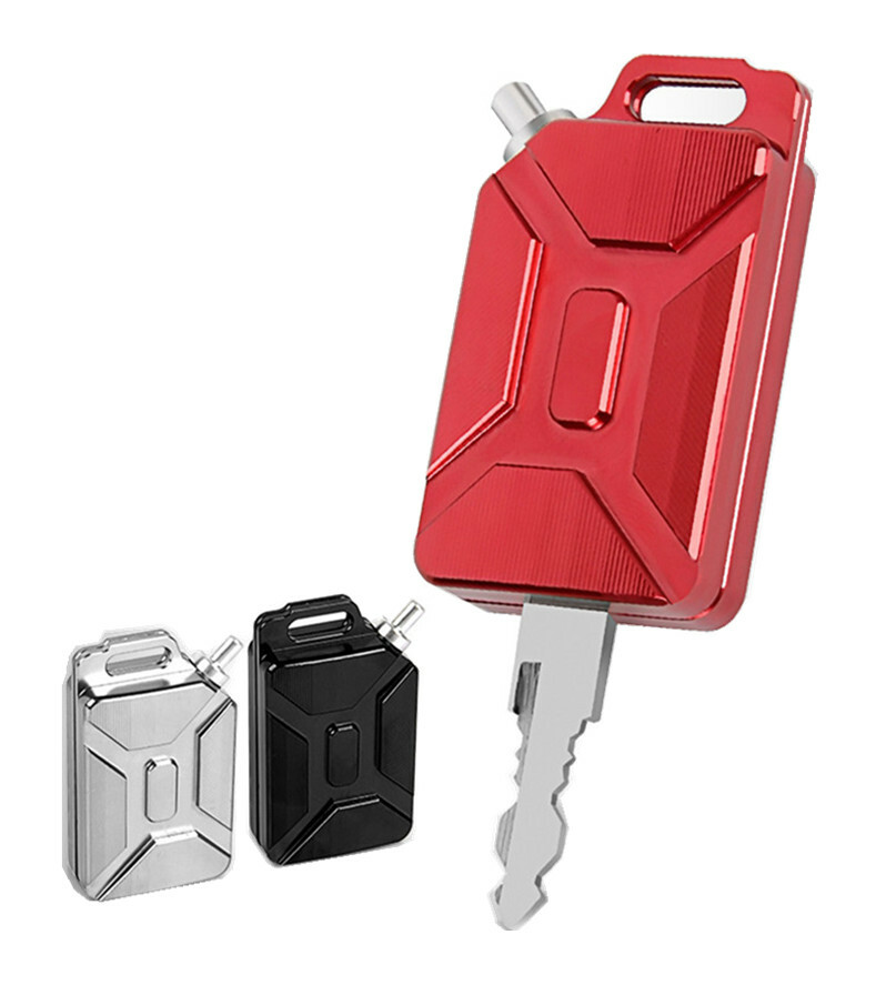HighQuality 3D CNC Oil Tank Shape Motorcycle Key Cover Keychain For