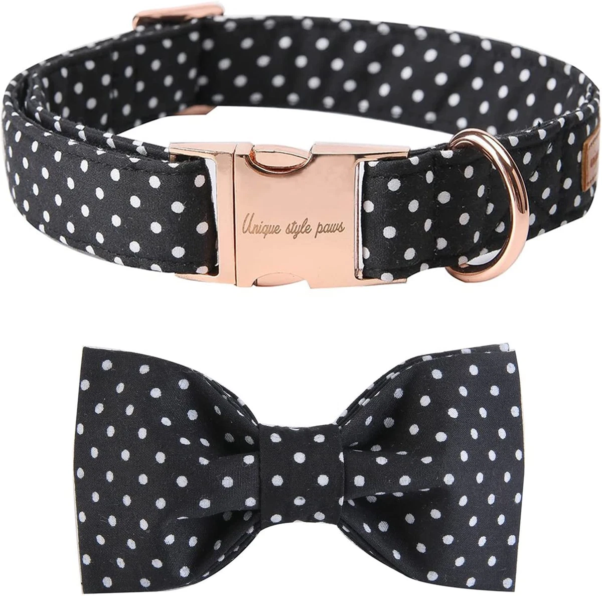 Unique Style Paws Pet Soft Comfy Bowtie Dog Collar and Cat Collar