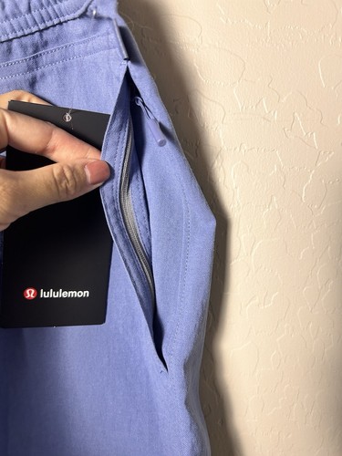 Neu mit Etikett $ 78 lululemon Relaxed Fit Pull-On Shorts 7" leicht gewebt - OASB blau - Größe L - Bild 4 von 8