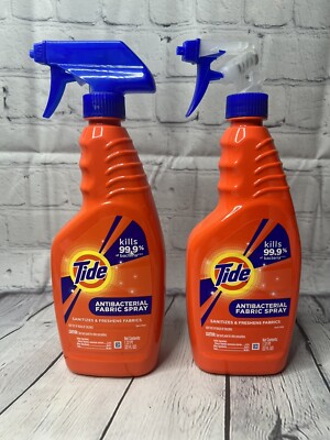 Tide Antibacterial Fabric Spray, Original Scent, 22 Fl Oz, Pack of 2
