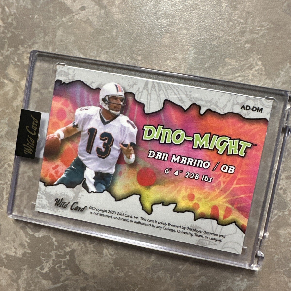 Dan Marino 2023 Wild Card Alumination Dino Might 2/2 | eBay