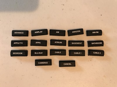 Crestron HR-100 HR-150 Engraved Remote Buttons (Updated 1/12/26)
