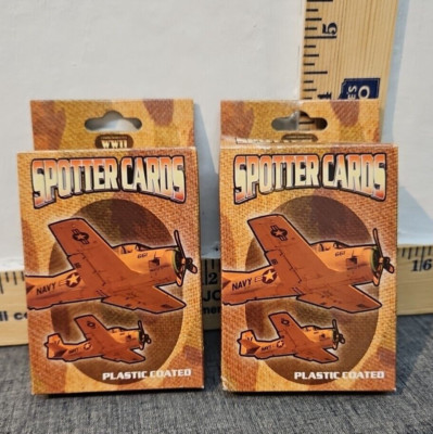 Two New Decks WWII Spotter Playing Cards
