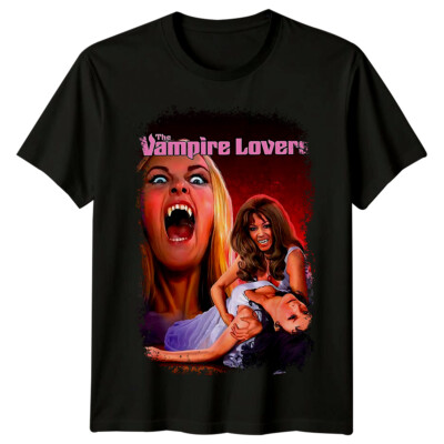T-Shirt The Vampire Lovers (1970) Movie Poster Inspired Retro 80s Tee