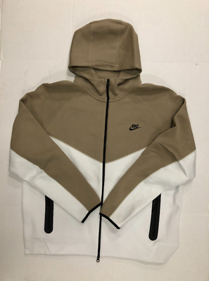 Nike Sportswear Tech Fleece Hoodie White Khaki FB7921-121 Men's
