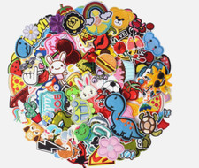 60PCS Random Assorted Styles Embroidered Patches, Sew on/Iron on Patches,Small..